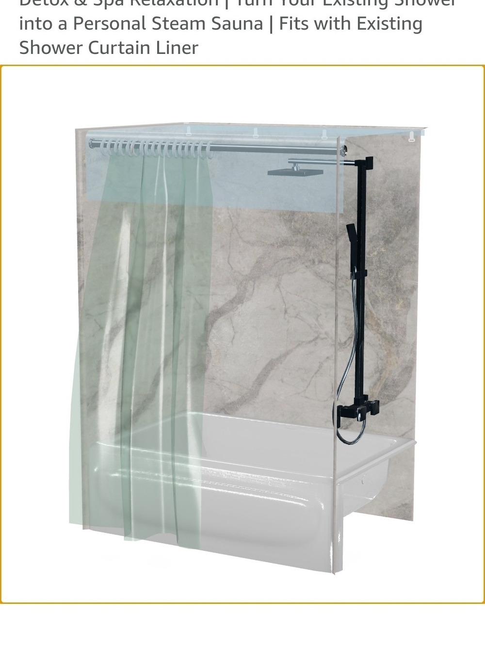 Removable Sauna Steam Curtain | for Steam Bath Detox & Spa Relaxation | Turn You